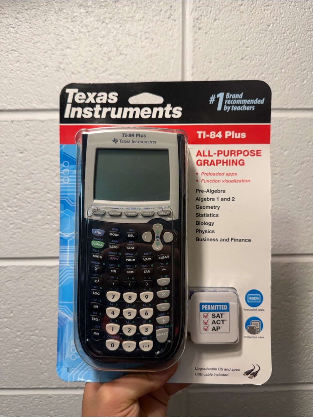 Texas Instruments TI-84 Plus Graphing Calculator NEW Factory Sealed SAT ACT AP